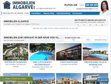 Tablet Screenshot of immobilienalgarve.com